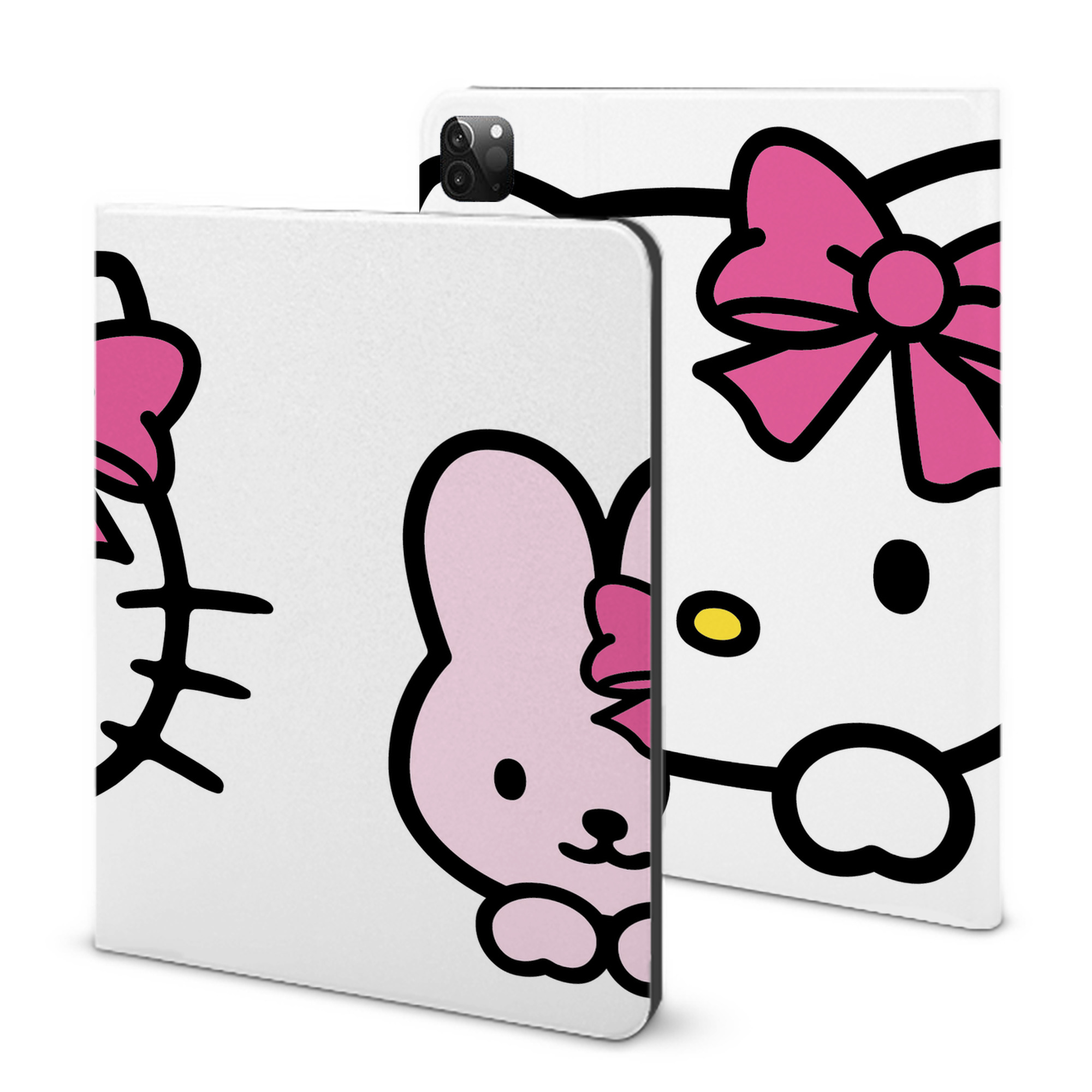 （画像用） Hello Kitty ハローキティ IPadケース ペンホルダー付き ブックスタイルデザイン